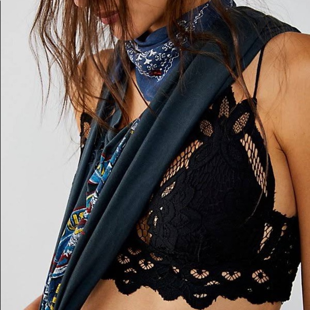Free People One Adella Bralette Black